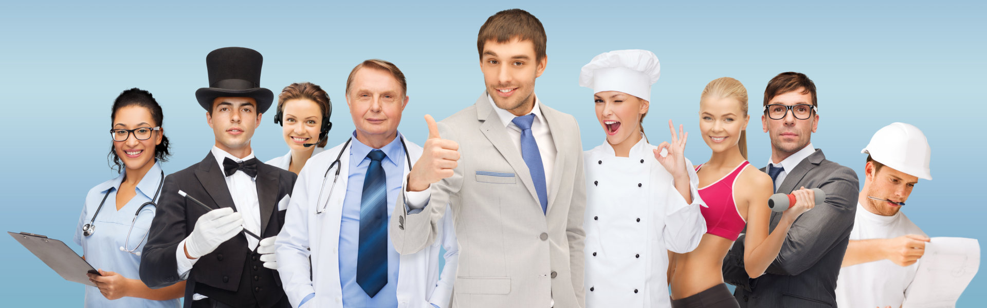 people with different careers